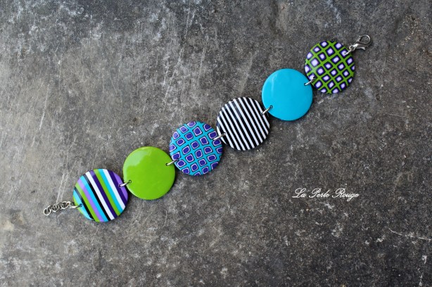 Bracelet pastilles larges